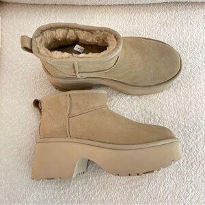 UGG Women's Beige Platform Winter Boots